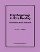 Easy Beginnings in Note Reading Digital File Reproducible PDF cover